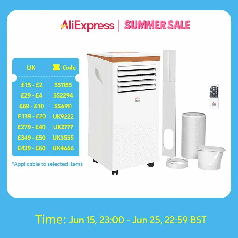 HOMCOM Portable Air Conditioner Deal - $217.86