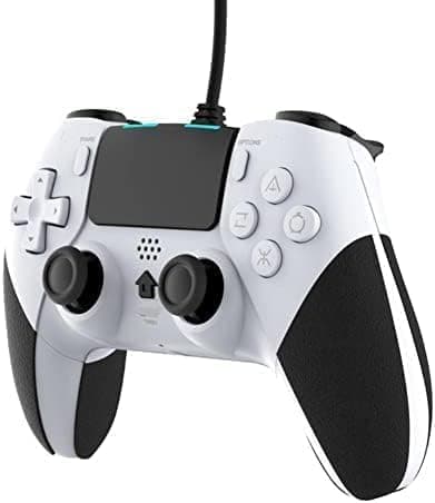 COUGAR EGY (T29) Dualshock Wired Controller للكمبيوتر/بلاي ستيشن 4/برو/سليم ويندوز 10/8 معاه اهتزاز (أبيض)