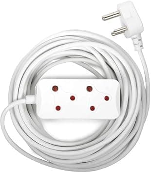 Euroflor 2 Socket Extension Cord (3Mtr Black 10 pack)