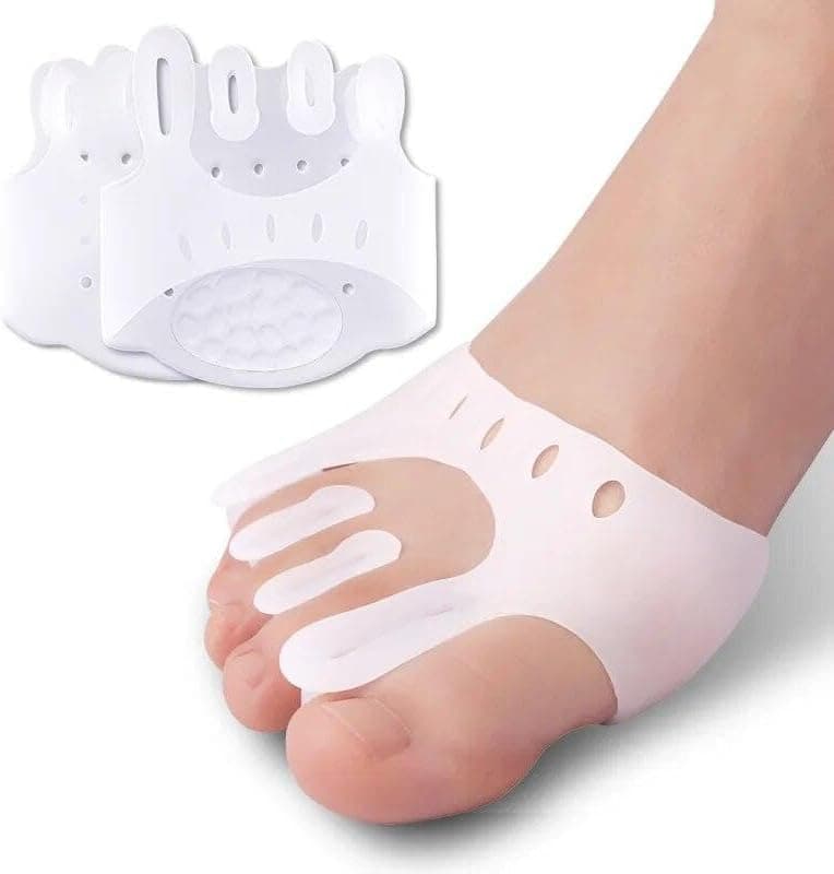 Separator de dedo en silicona, corrector de bungo y alivio del dolor, multicolor lavable