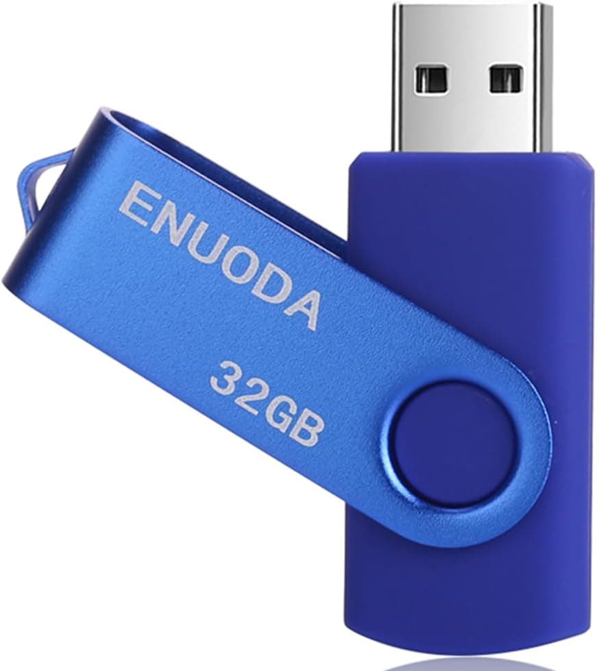 Clé USB ENUODA 32GB Bleue avec LED - Meilleur Prix