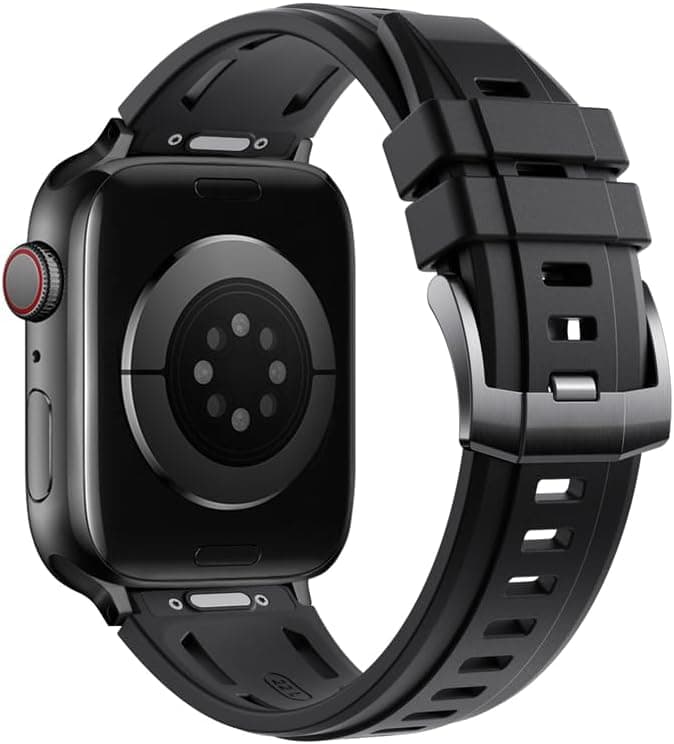 Silicone Sport Band Compatible with Apple Watch 49mm 46mm 45mm 44mm, Strap for iWatch Ultra 3/2/1, S