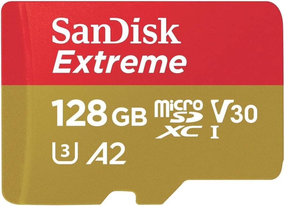 Carte MicroSDXC SanDisk 128GB Extreme + Adaptateur + RescuePRO 8% Off