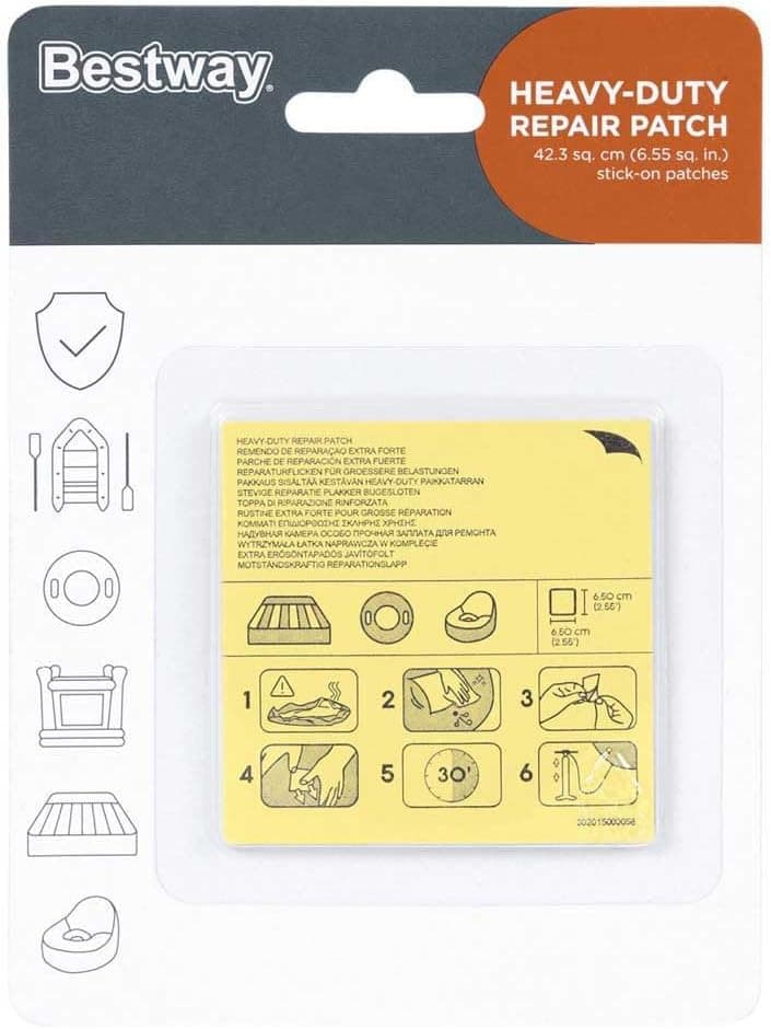 Bestway Heavy Duty Repair Patch, Pool Puncture Repair Patch Kit 10 Multicolor