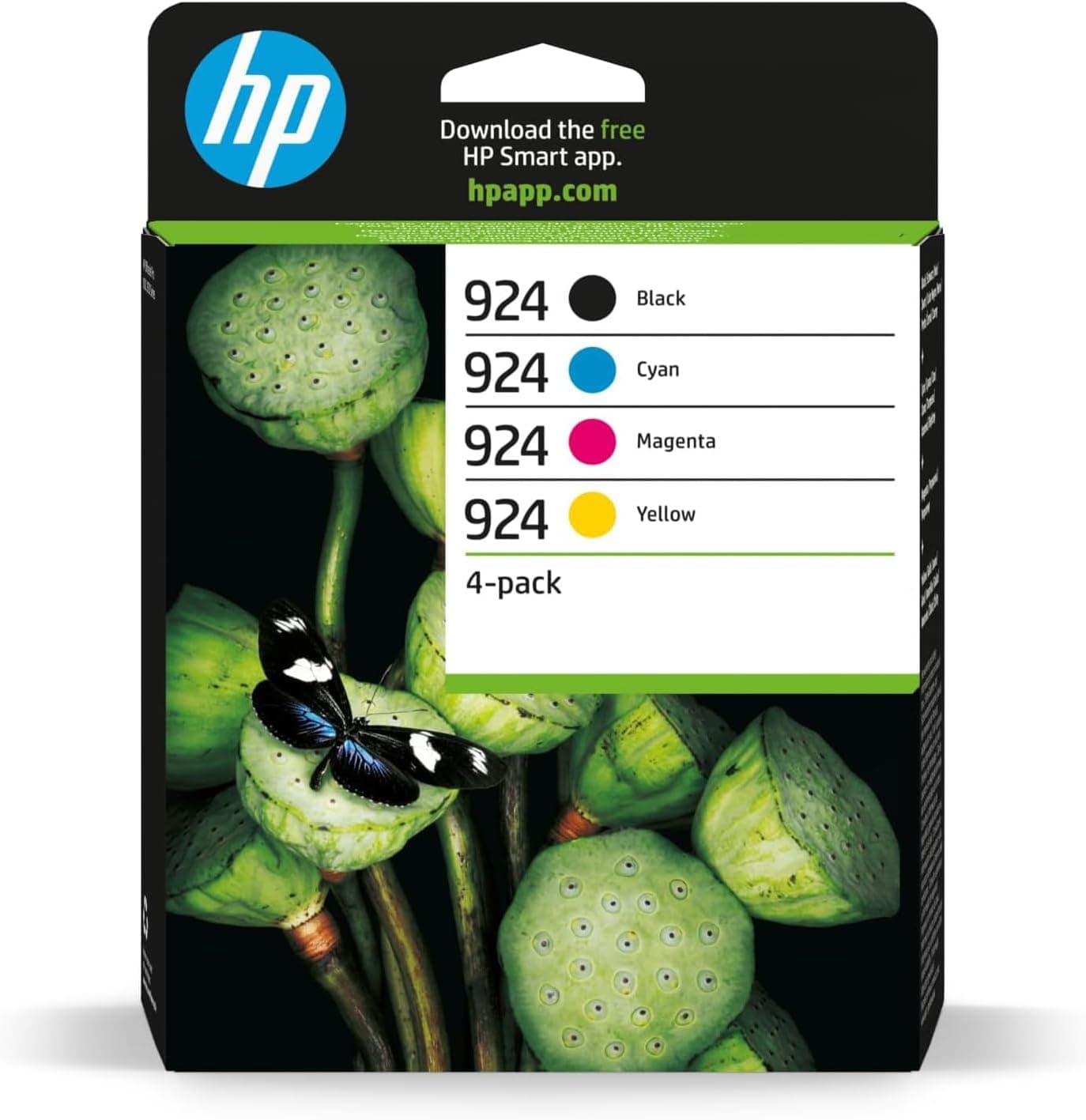 HP 924 Pack of 4 Original CMYK Ink Cartridges