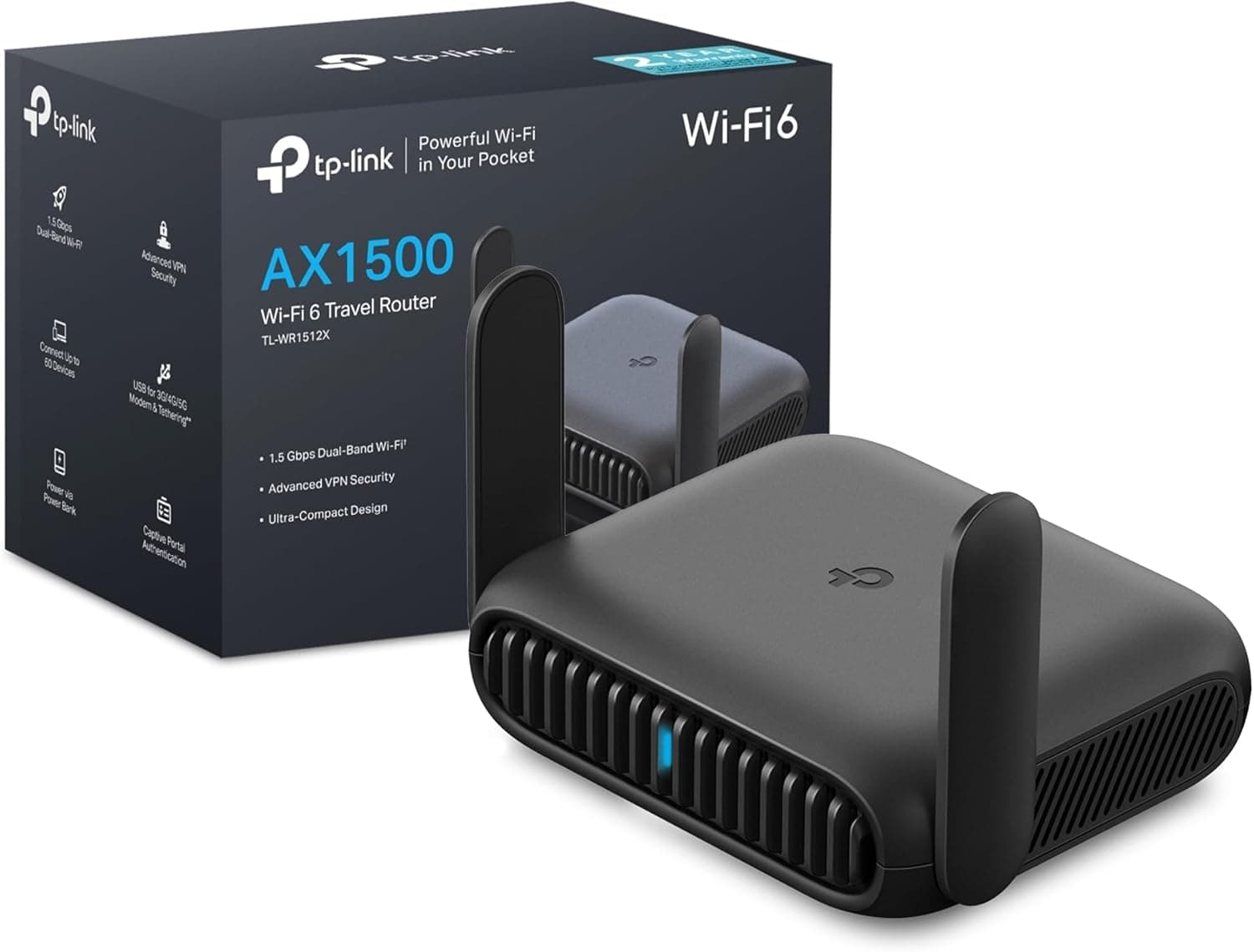 33% Off TP-Link TL-WR1512X Travel Router - Dual Band WiFi 6