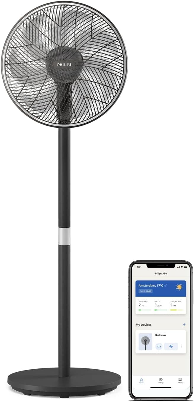 Philips Seria 3000 Inteligentny Wentylator, Wydajny i Cichy Z Technologią SilentWings. 19 dB, Najlepsza Oferta