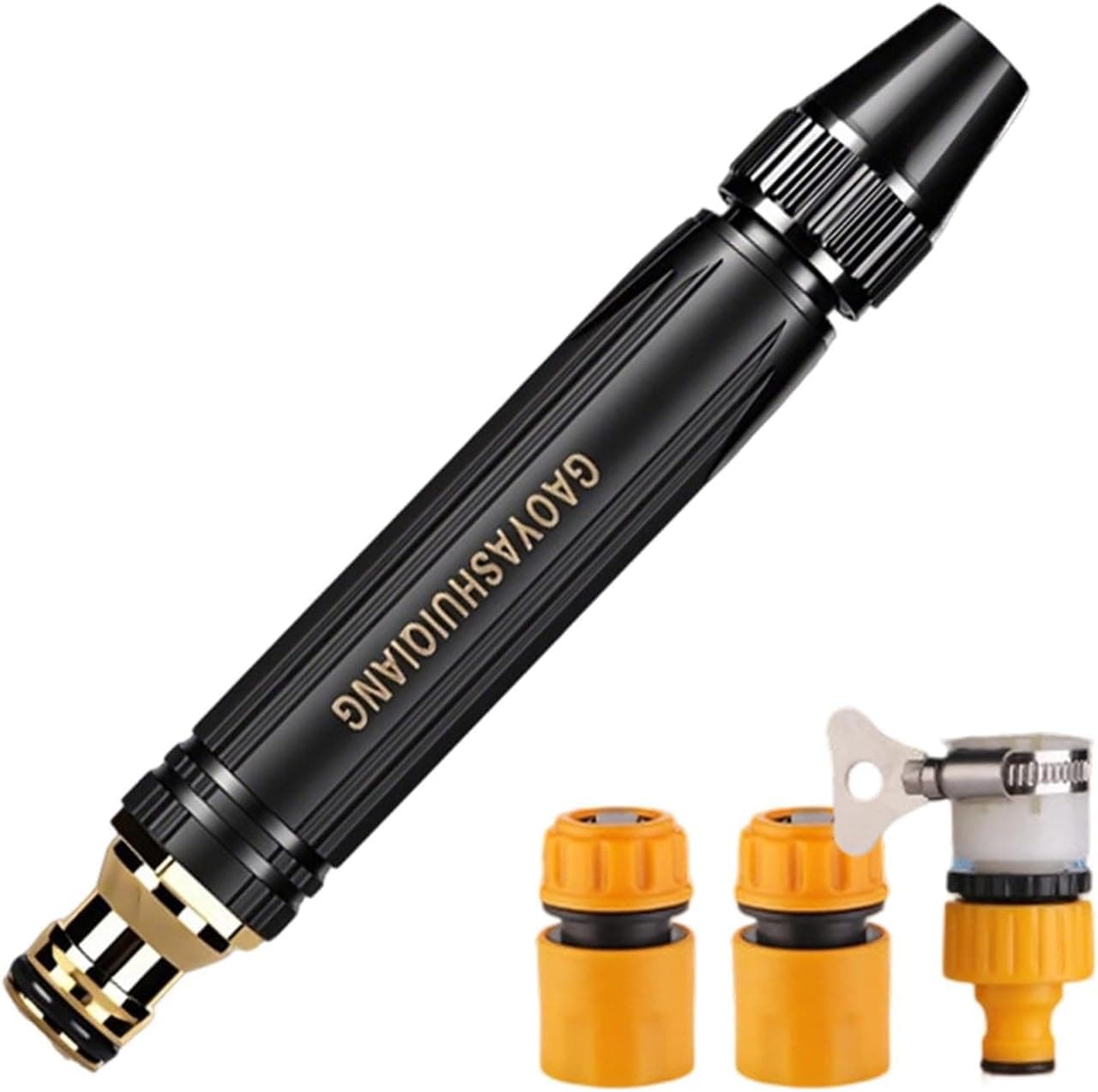 High Pressure Garden Hose Nozzle | Heavy Duty Handheld Adjustable Spray Patterns Sprinkler, Strong Water Hoses For Lawn Maint