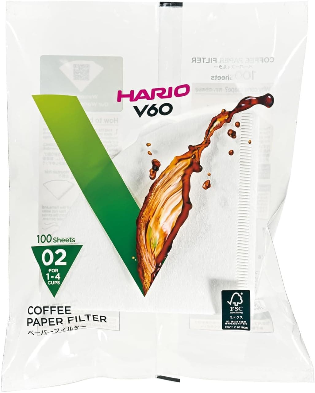 Filtry Hario VCF-02-100W Jednorazowe Biały 02/100 Best Deal
