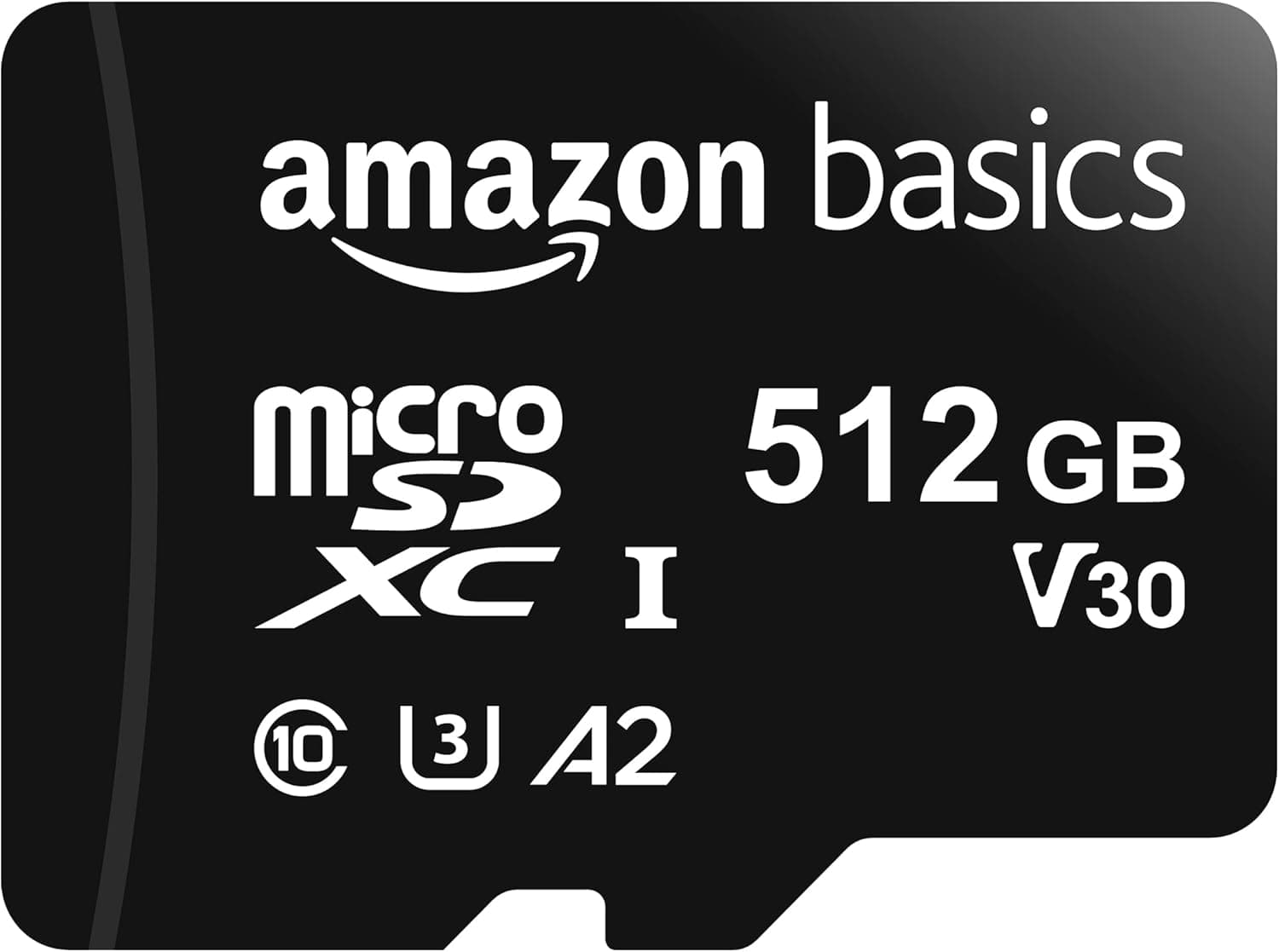 Carte MicroSDXC Amazon Basics 512 Go, Adaptateur, A2, U3, 100 Mo/s, Noir - Meilleur Prix