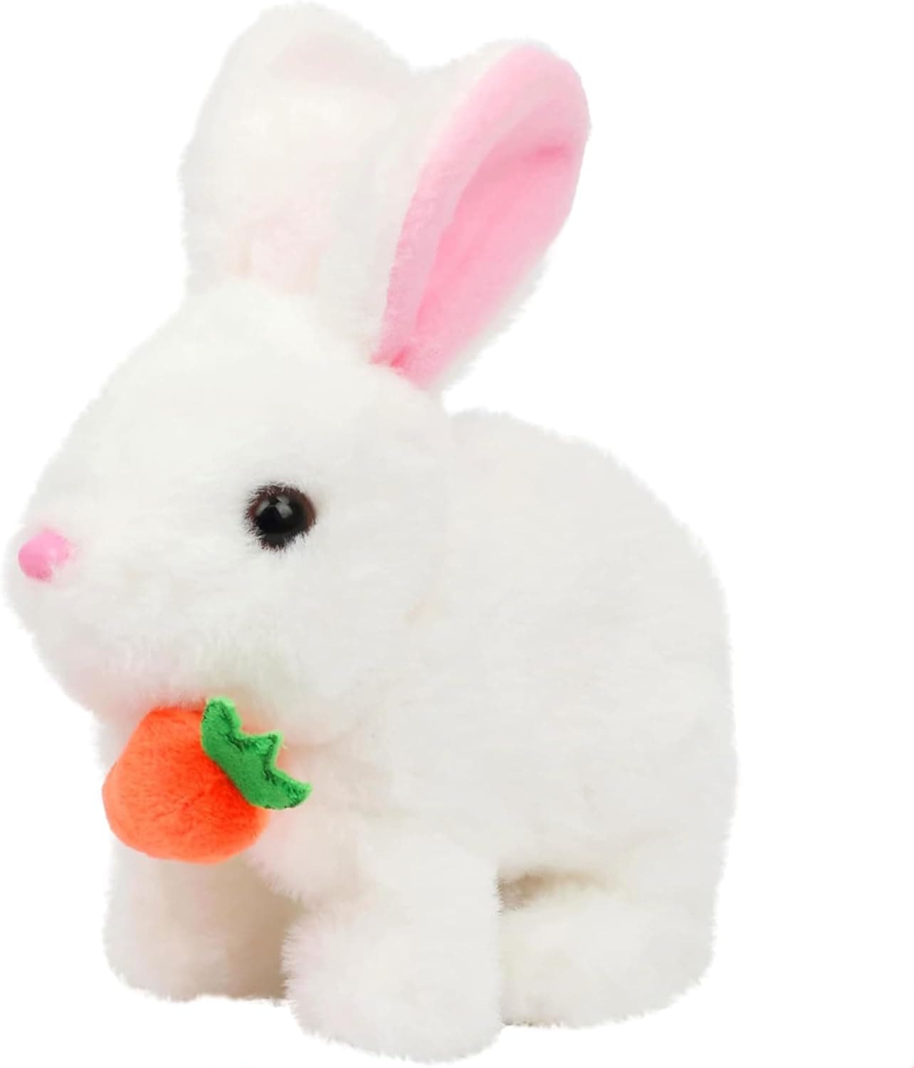 KIDSZONE Naughty Bunny Toy for Kids with Music & Cheerful Sounds, Interactive Dancing Rabbit, Cute Electric Animal Toy, Fun Gift