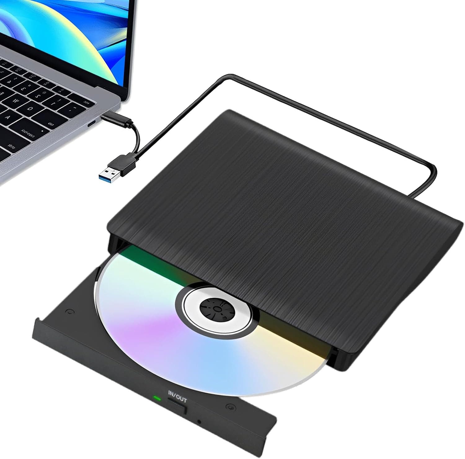 Nimbust Lector CD DVD Externo USB 3.0 y Tipo C, Oferta Única