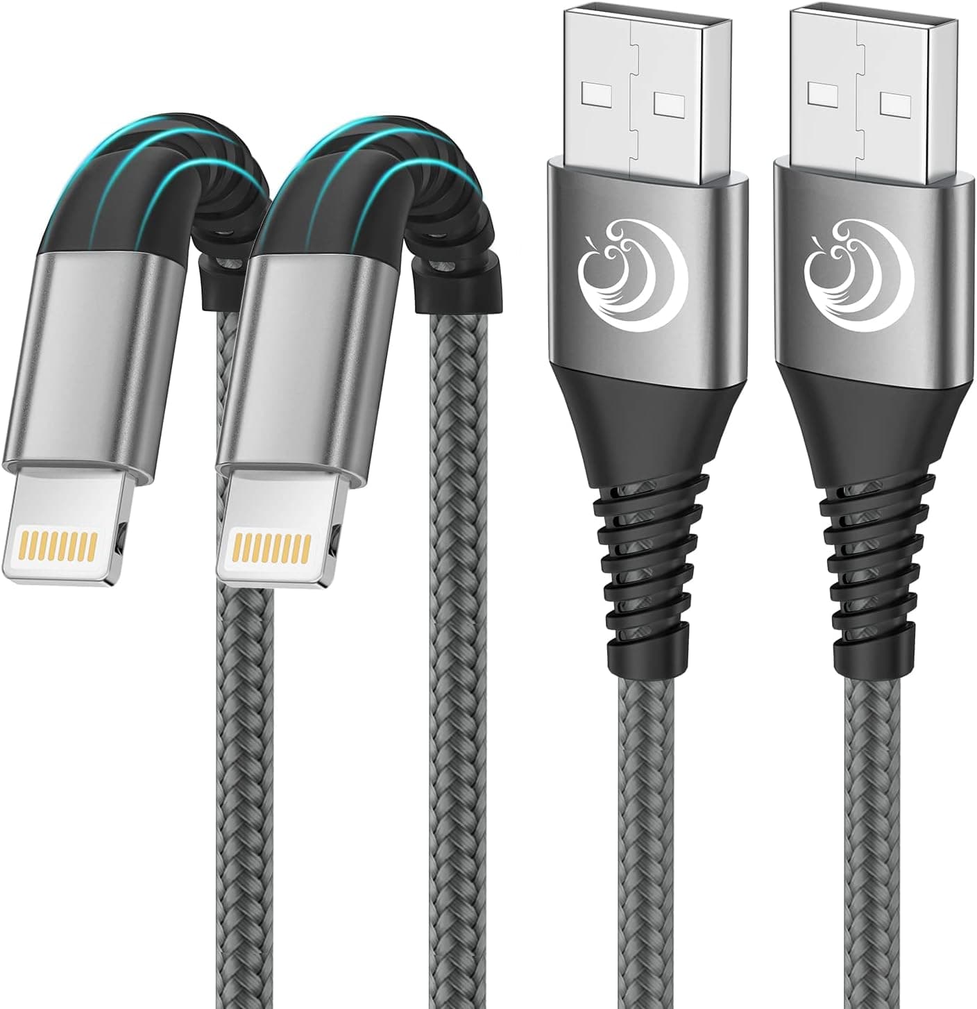 2Pack 2M iPhone Charger Cable, MFi Certified Lightning Fast Charge - Save 15% Off