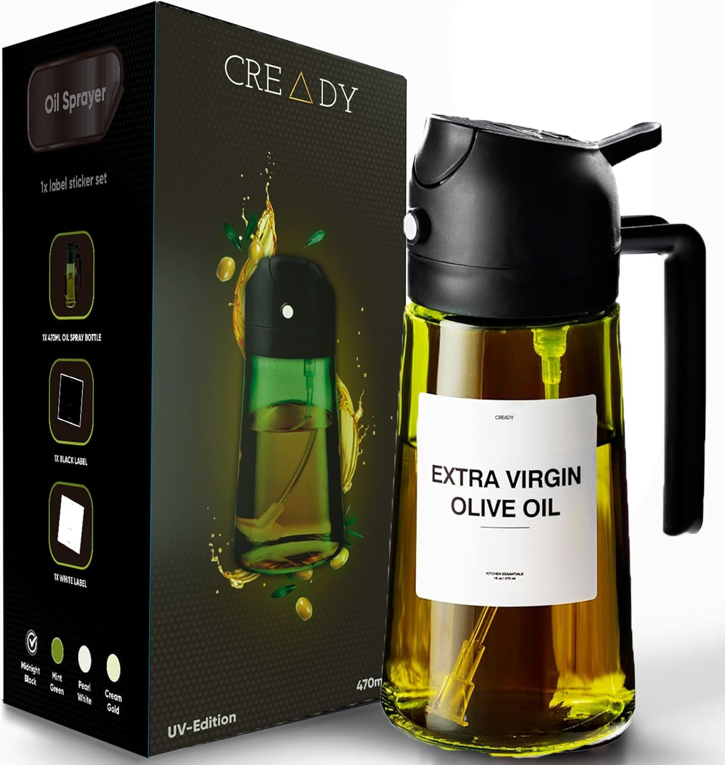 Cready Czarny Spray Oleju Kuchennego 470ml 2 w 1 Best Deal