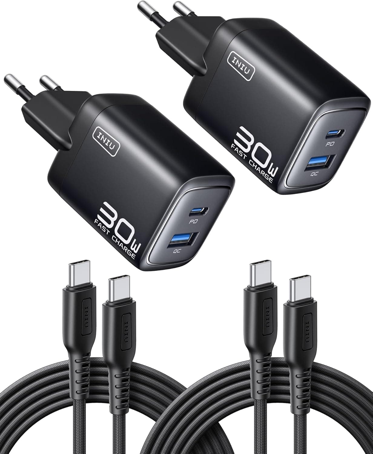 24% Rabatt auf INIU 30 W USB-C Ladegerät mit GaN-Technologie