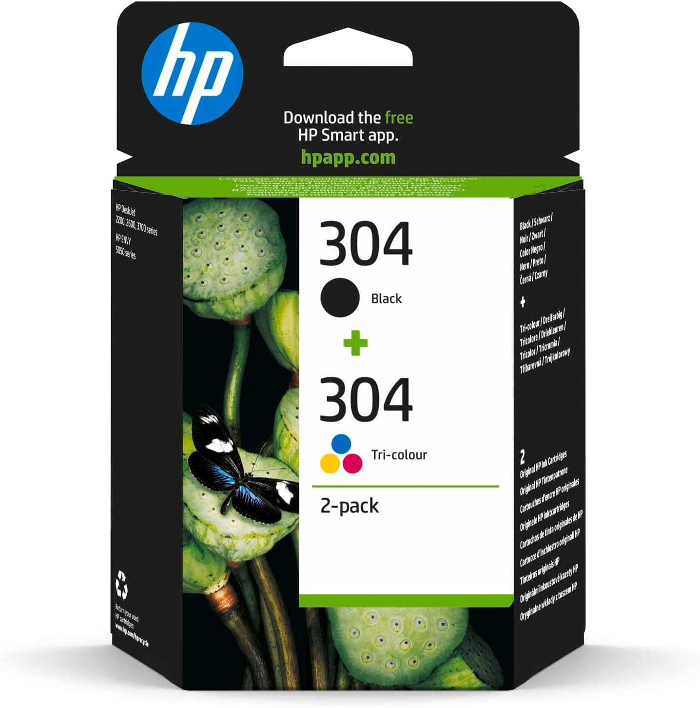 HP 304 Tri-colour and Black Ink Cartridge Pack of 1 Best Deal