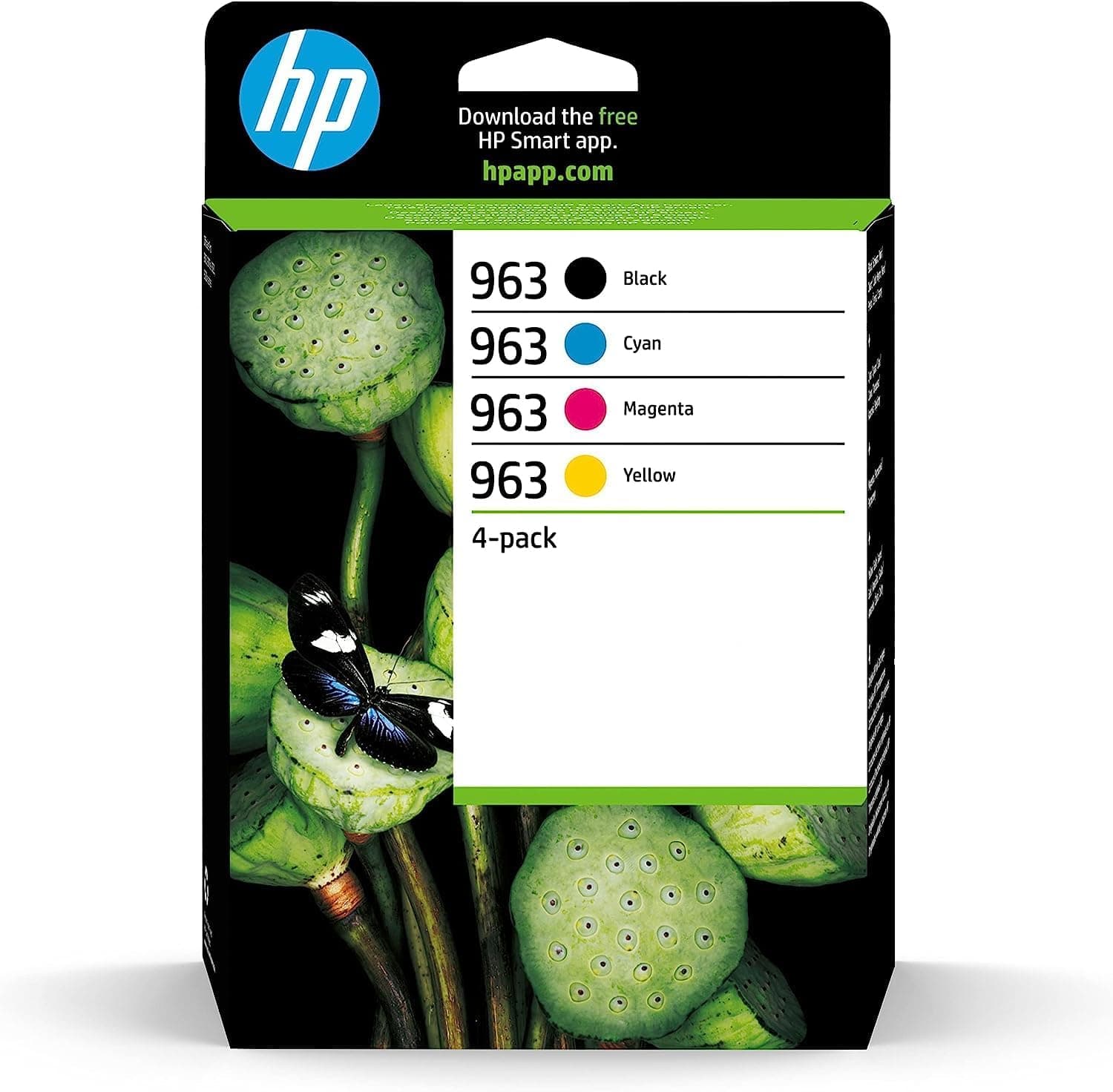 HP 963, Lot de 4 Cartouches Remplissage Original 15% Off