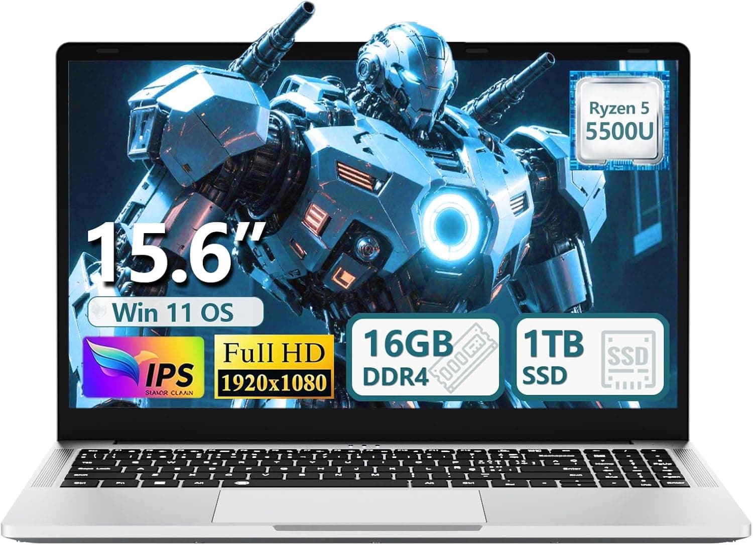KeeUiU 15.6 inch Ryzen 5 5500U Laptop - Best Deal
