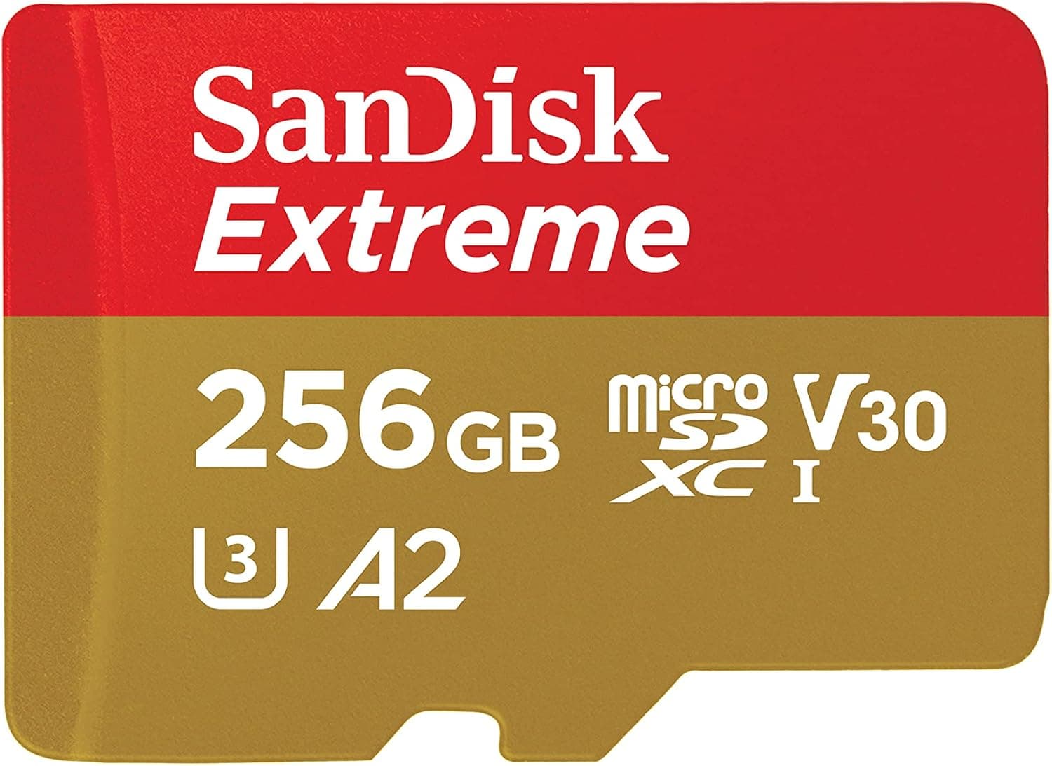 SanDisk Extreme MicroSDXC UHS-I Memory Card 256GB With SD Adapter (1 Year RescuePRO Deluxe, Read Spe