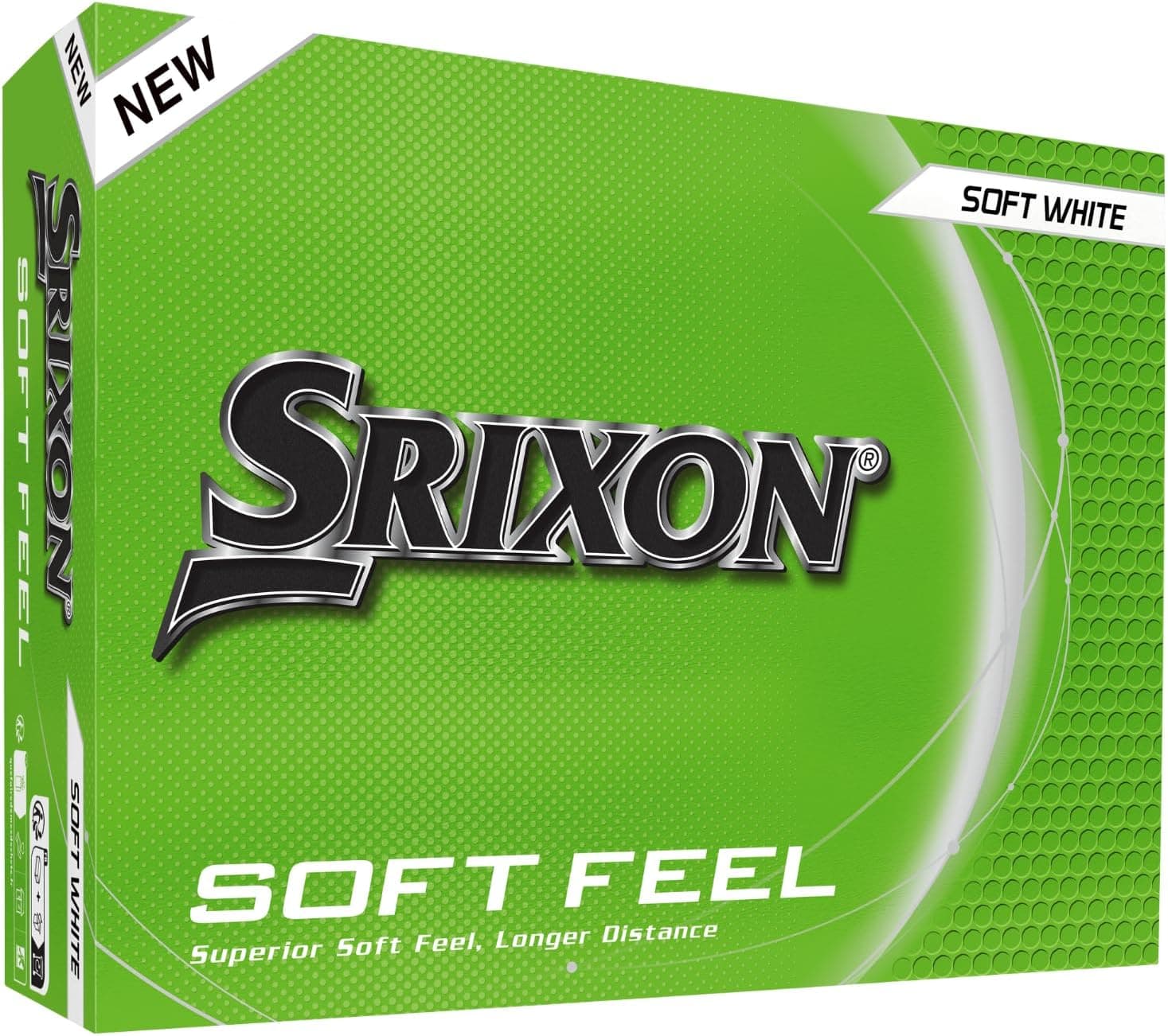 Srixon Soft Feel Golf Balls (3 Pack, 2 White/1 Yellow)