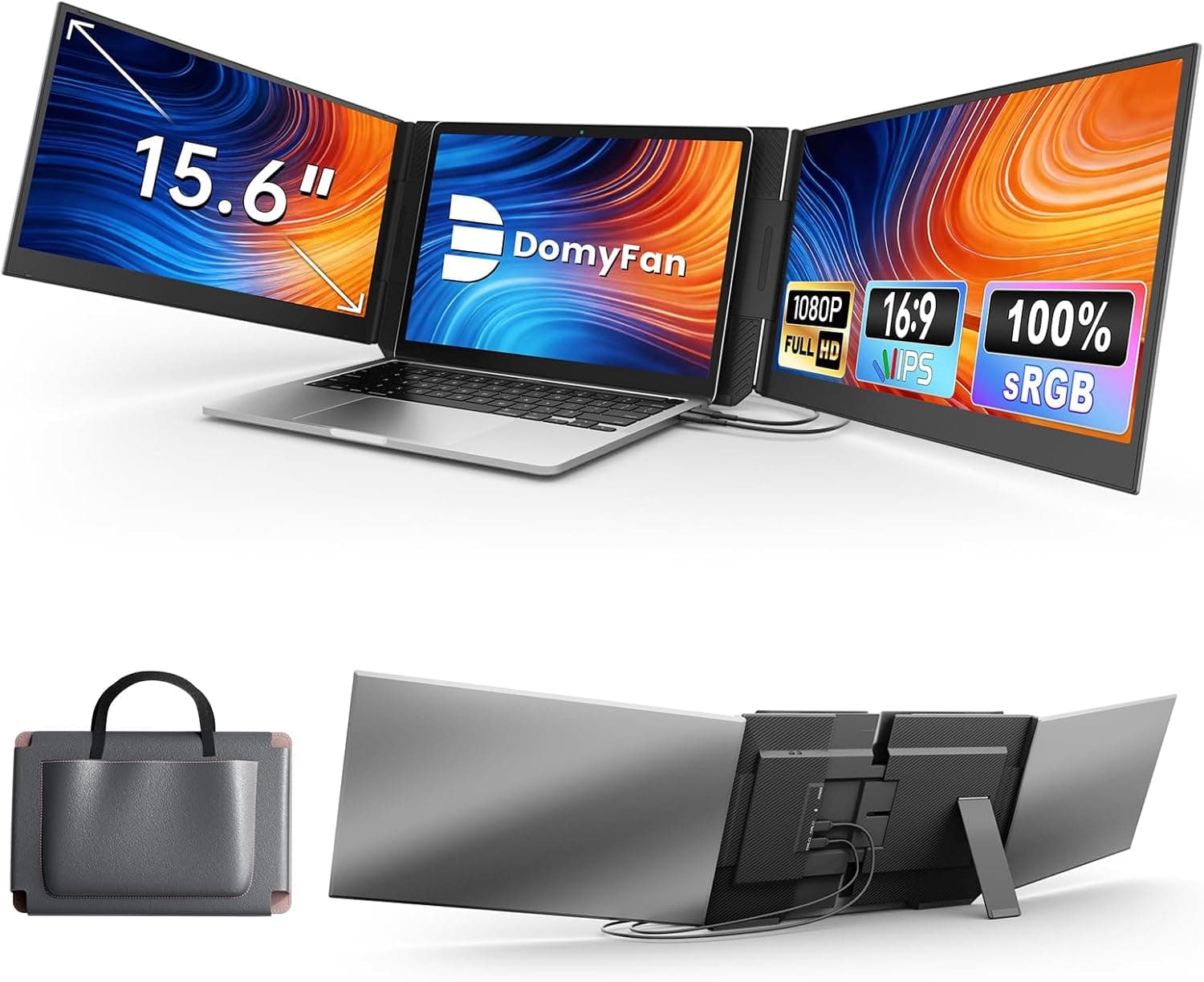 Écran d’extension Domyfan 15,6" Triple écran portable FHD 20% Off