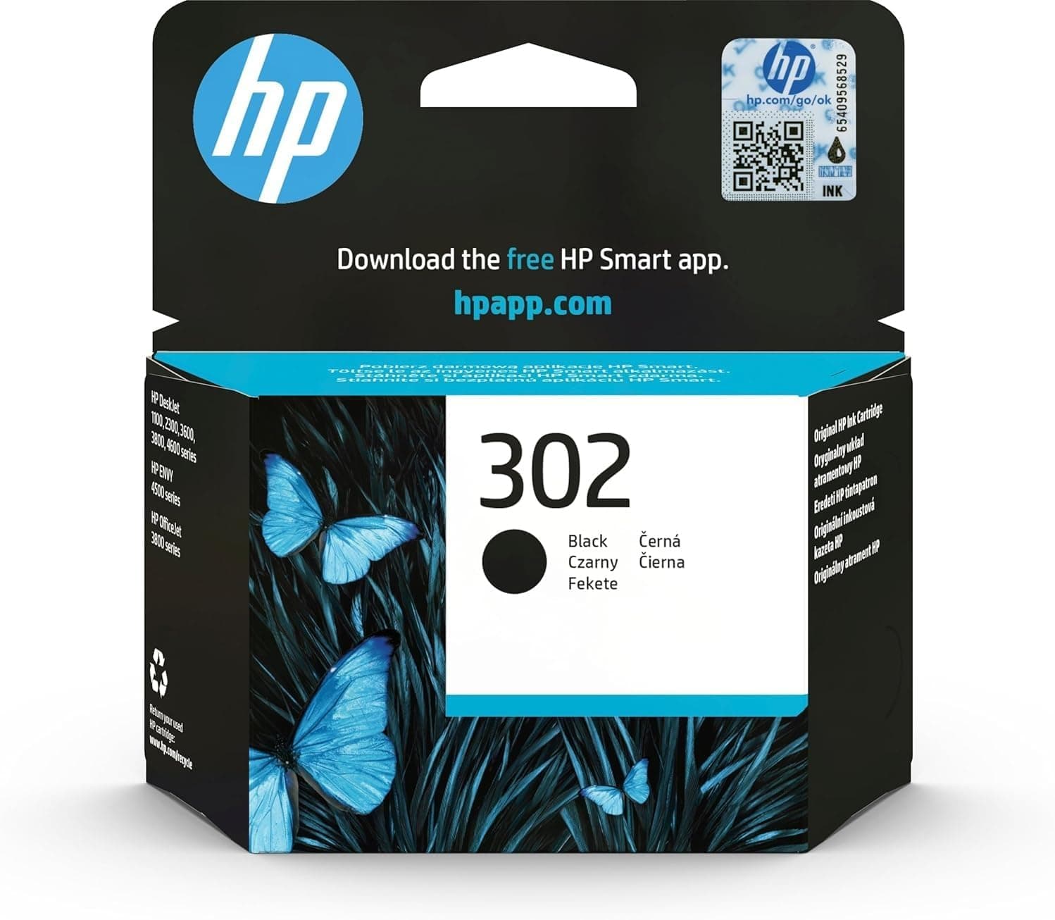 Cartouche d'encre原装 HP 302 F6U66AE 190 pages -7%