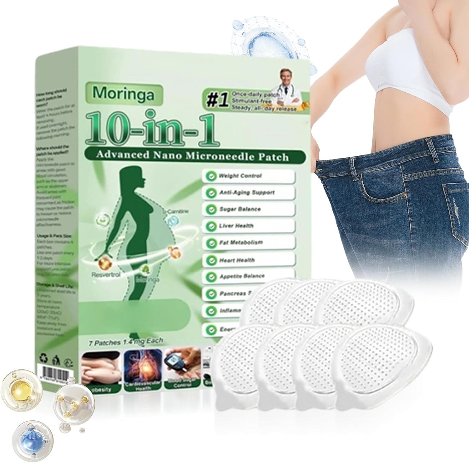 Patches de maux de ventre slimming - 7 pièces