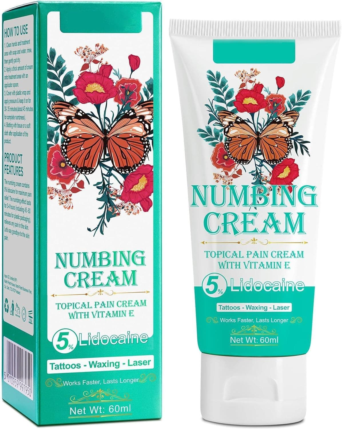 Numbing Cream Tattoo, Painless Numbing Creams Before Tattooing, Formula Promotes Healing Tattoo Numb