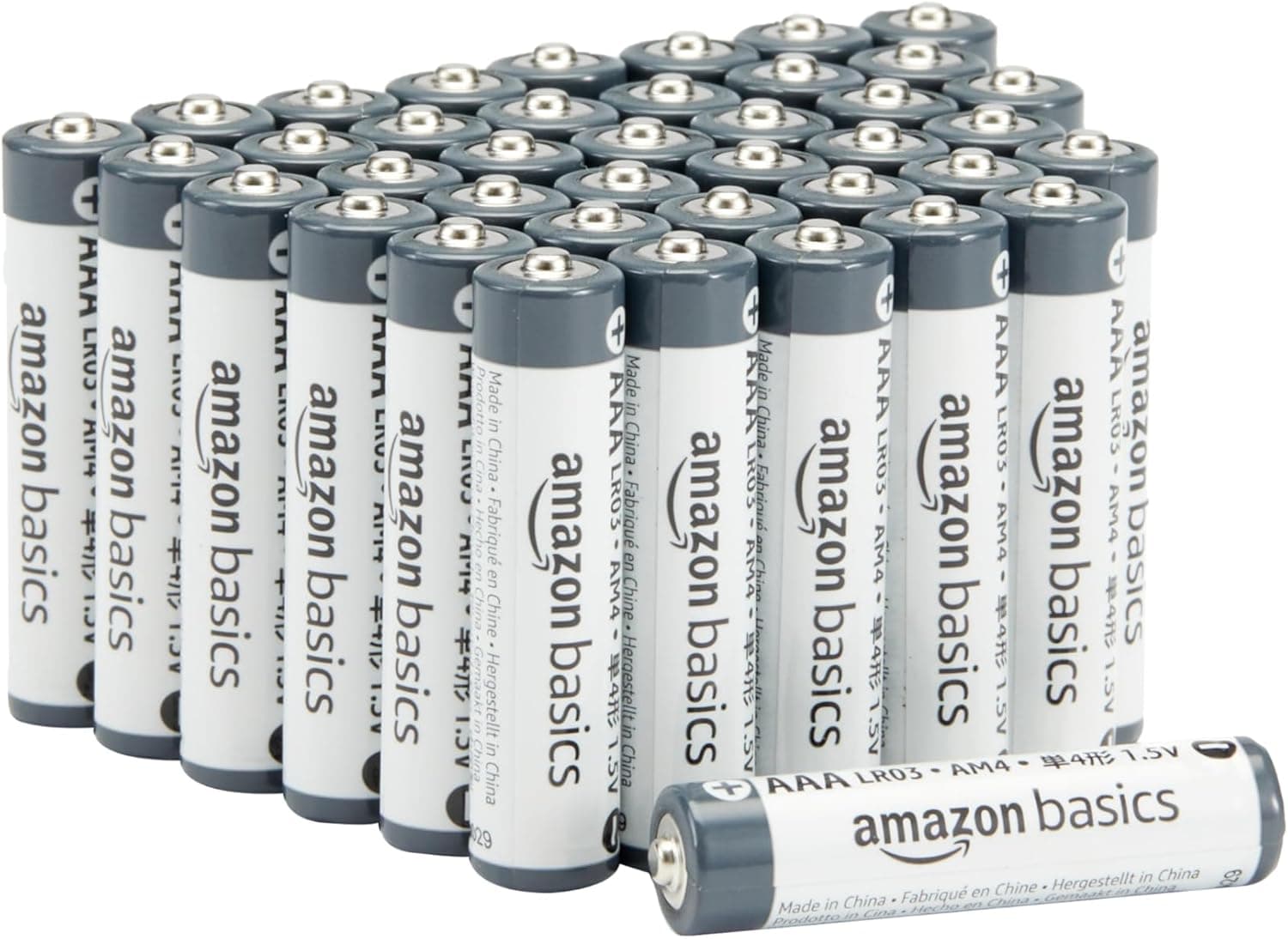 Baterias AAA industrial alkalina de 40 unidades