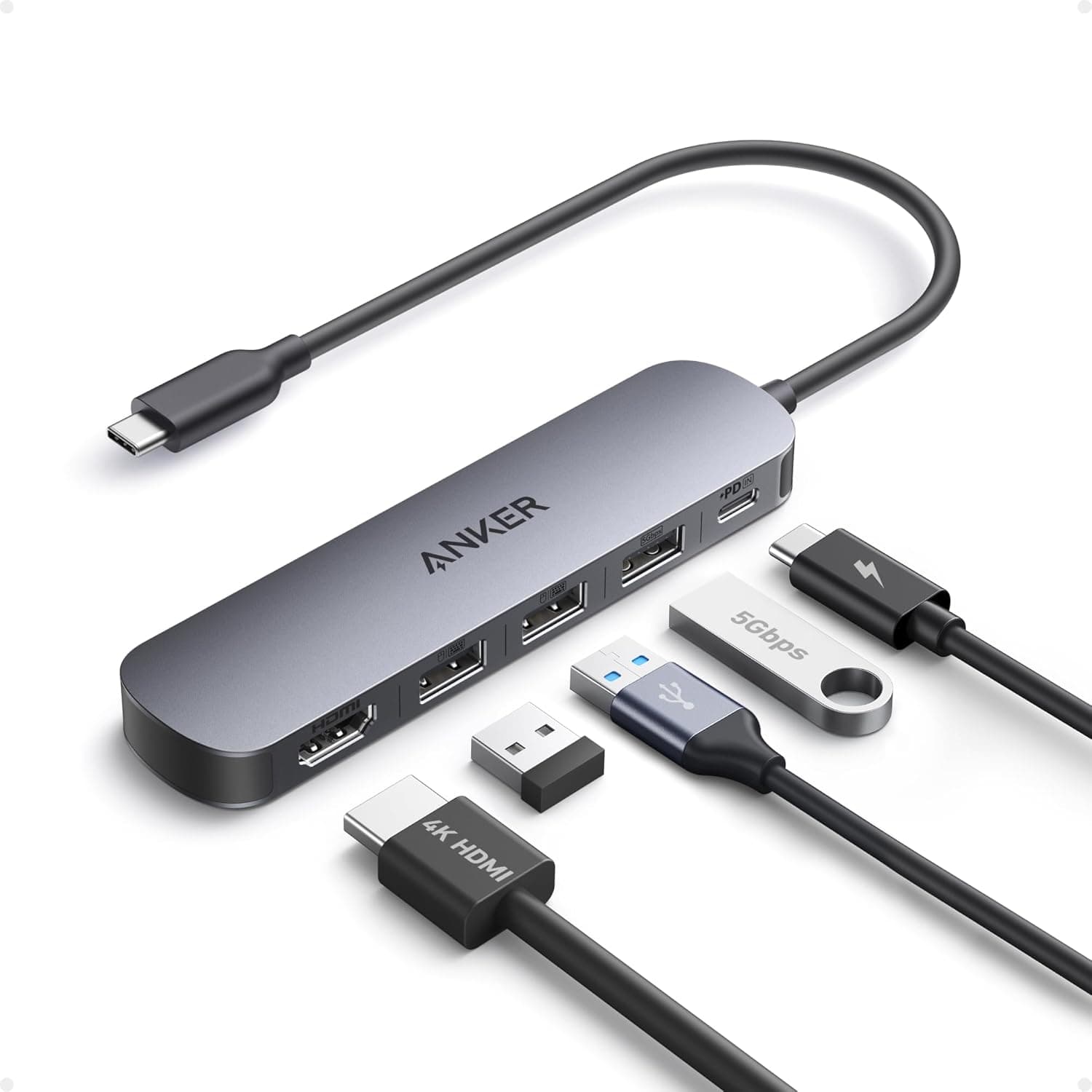 Anker USB C Hub - 5-in-1, 90W Power Delivery - 23% Off