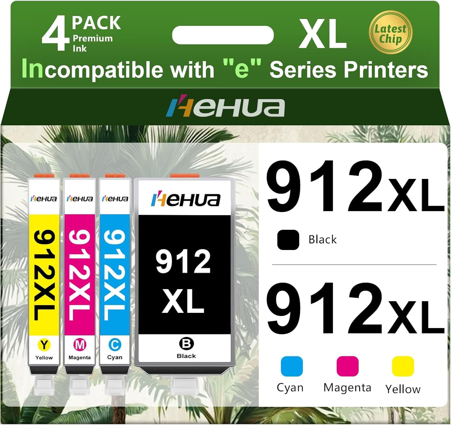 912XL Multipack Compatible pour Les Imprimantes HP 912XL Cartouches d'encre 912 XL Compatible pour L