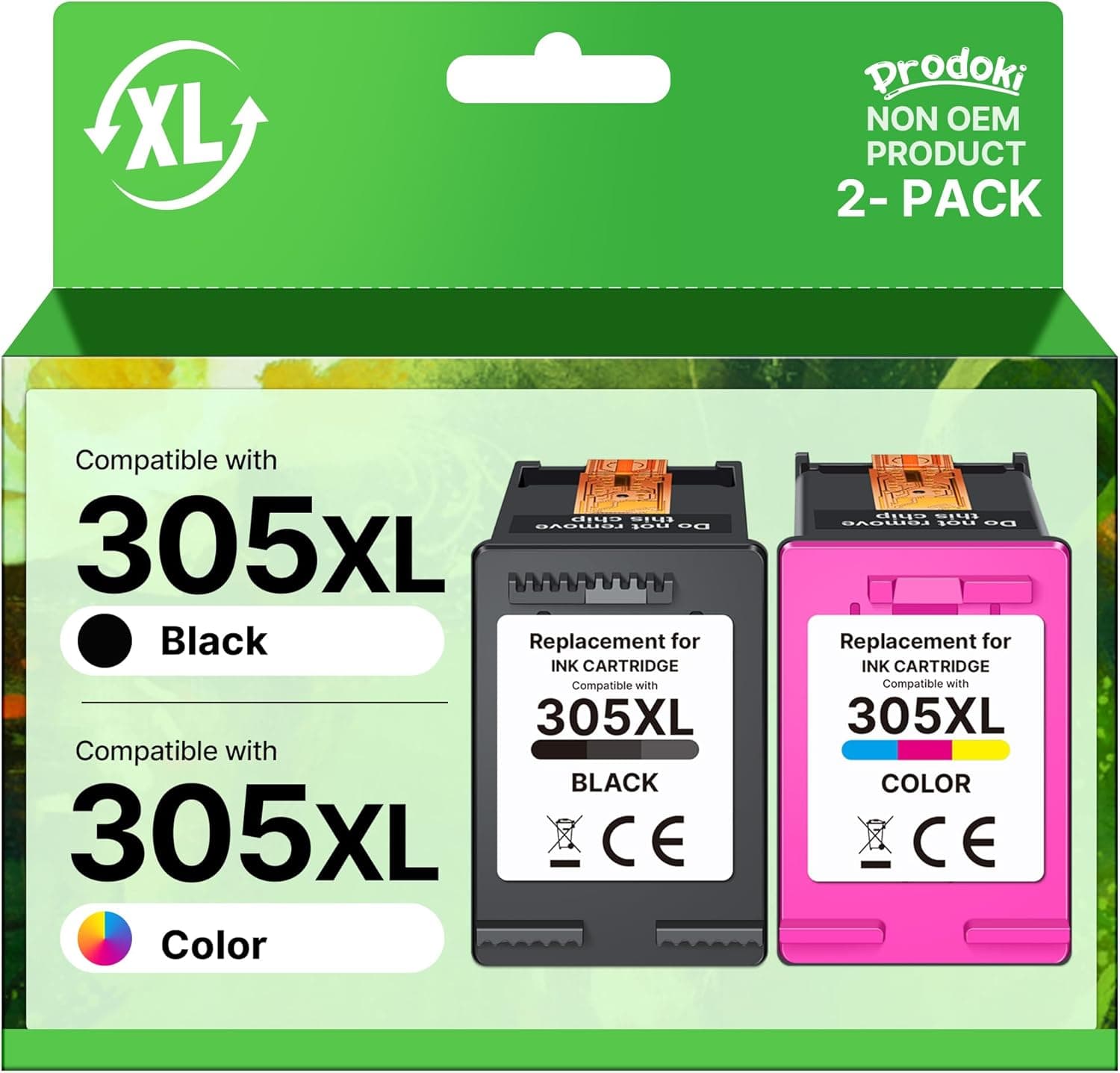 Éprouvette d'encre Prodoki XL pour HP 305 XL - Noir et couleurs - 23% Off