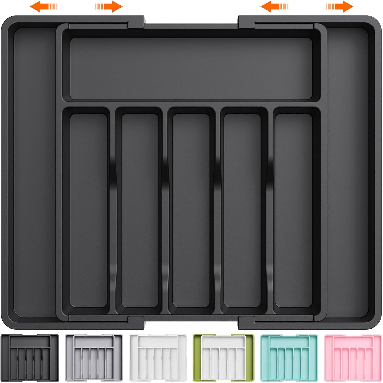 Lifewit Silverware Drawer Organizer, Expandable Utensil Tray for Kitchen