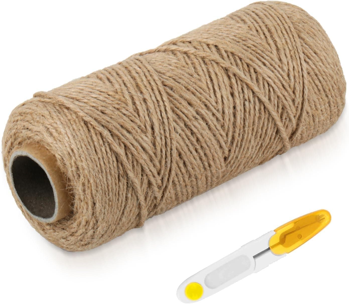 1 Roll 200m/656ft Jute Rope Twine String for Crafts, Garden Twines Natural Jute Twine for Crafting, Hemp Rope for DIY Arts and
