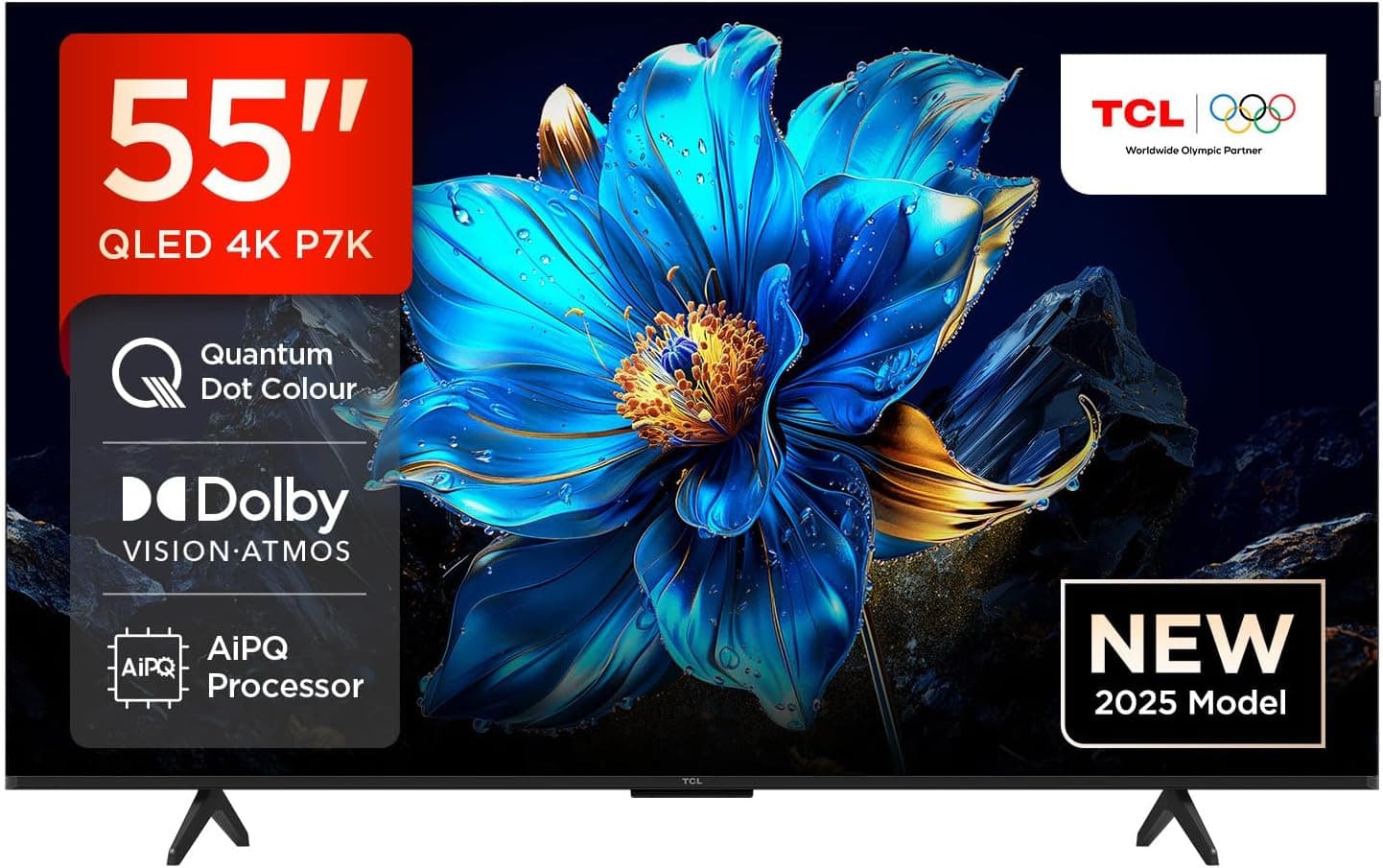 TCL 55P7K-UK 55" QLED 4K Ultra HD HDR Google TV