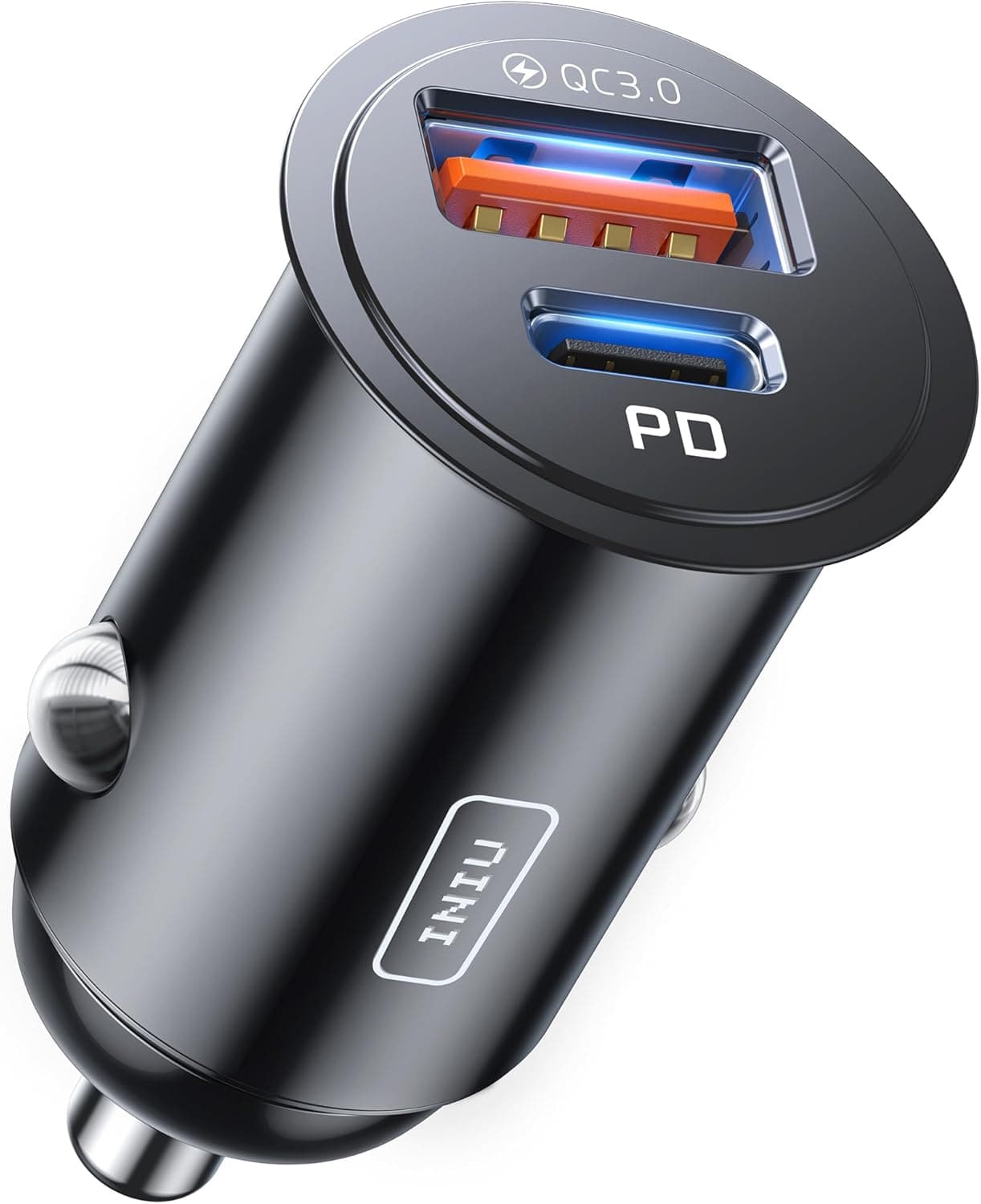 INIU 60W Cigarette Lighter Car Charger [PD & QC 3.0 Fast Charging] - White