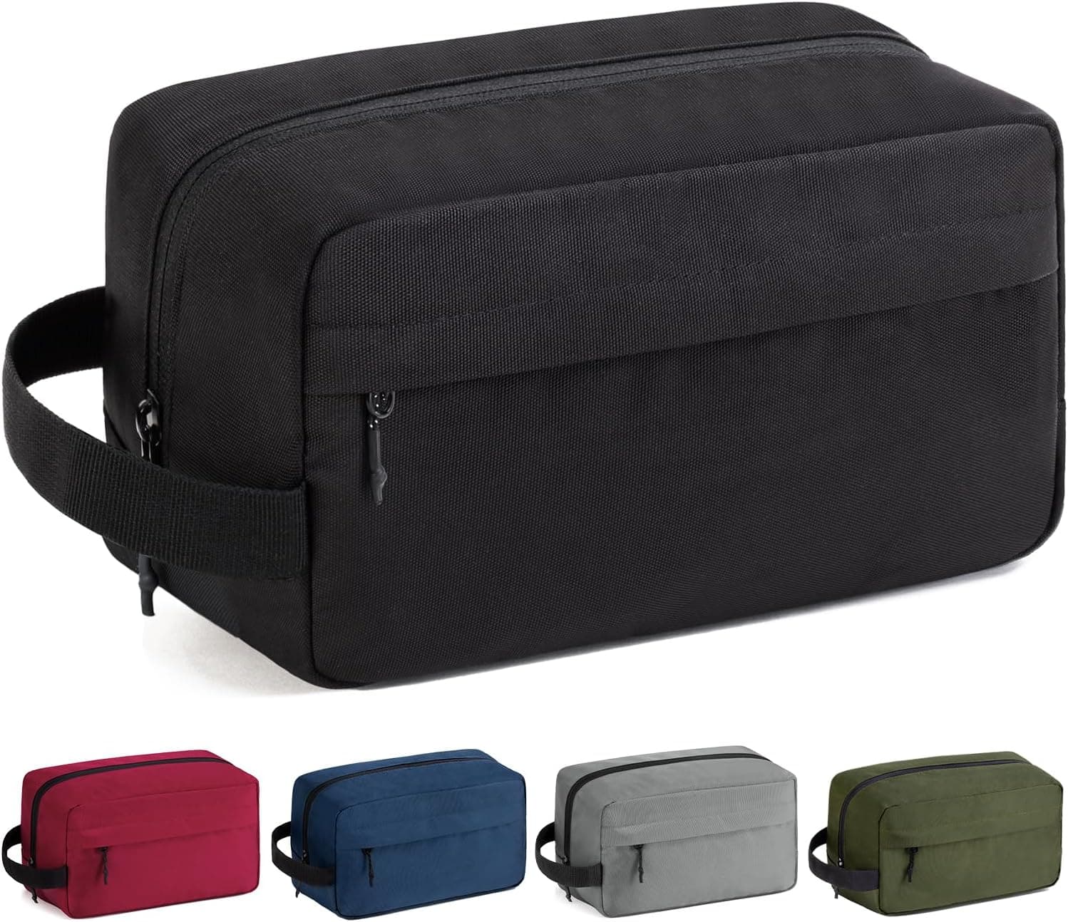Vorspack Hanging Toiletries Bag Water Resistant Travel Bag for Men Black 6 Pack