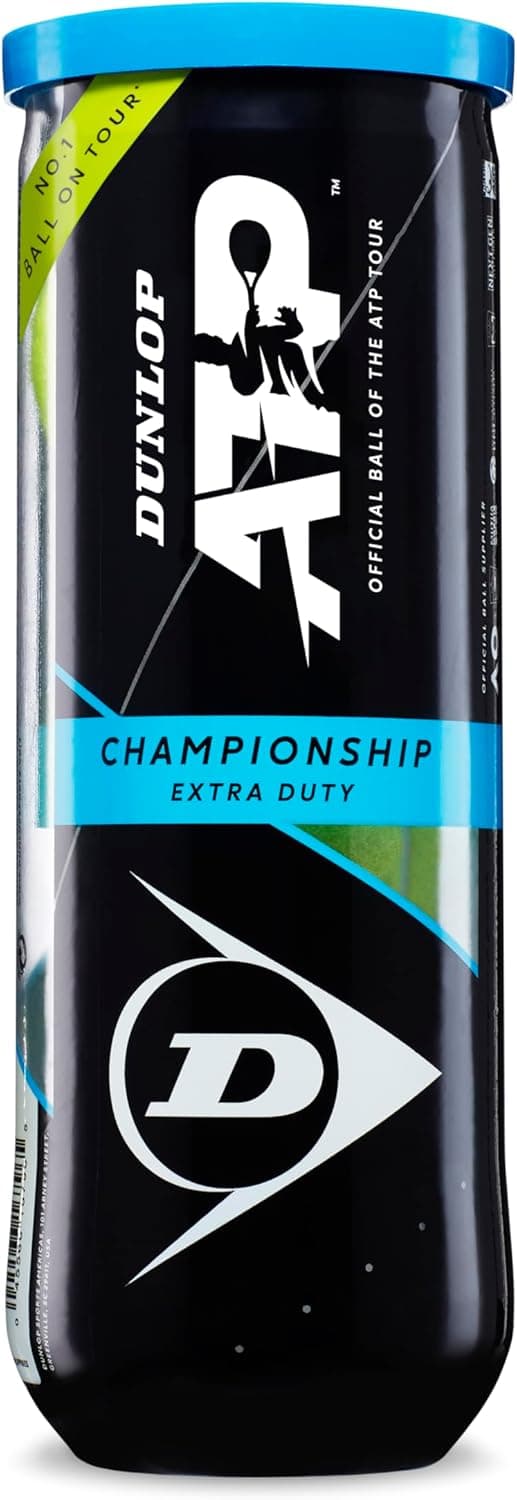 Dunlop Sports ATP Championship Tennis Ball 3-Piece Set Packaging May Vary