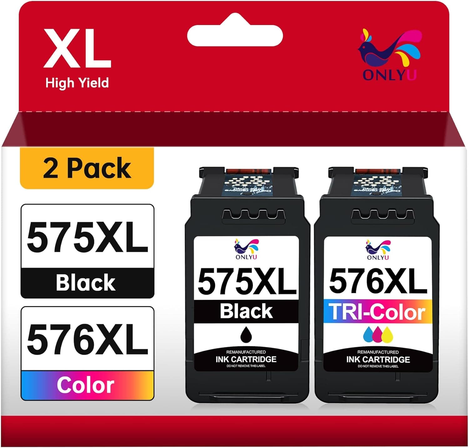 8% Off ONLYU 575XL 576XL Cartouche d'encre PG575XL CL576XL Canon PIXMA TS3750i TR4755i TS3550i