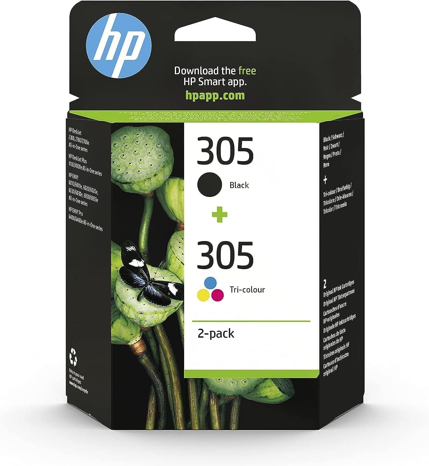 Pack de 2 cartouches d'encre originales HP 305 Best Deal