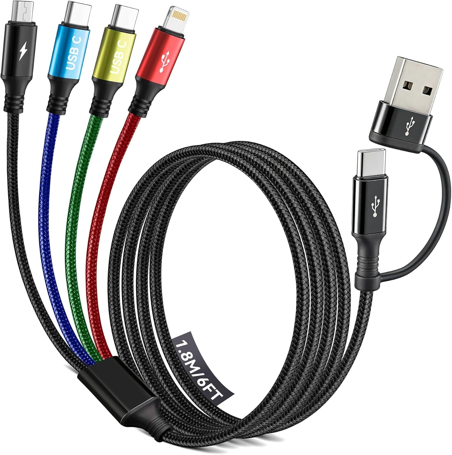 Minlu Dual USB-C Multi Charger Cable 5% Off
