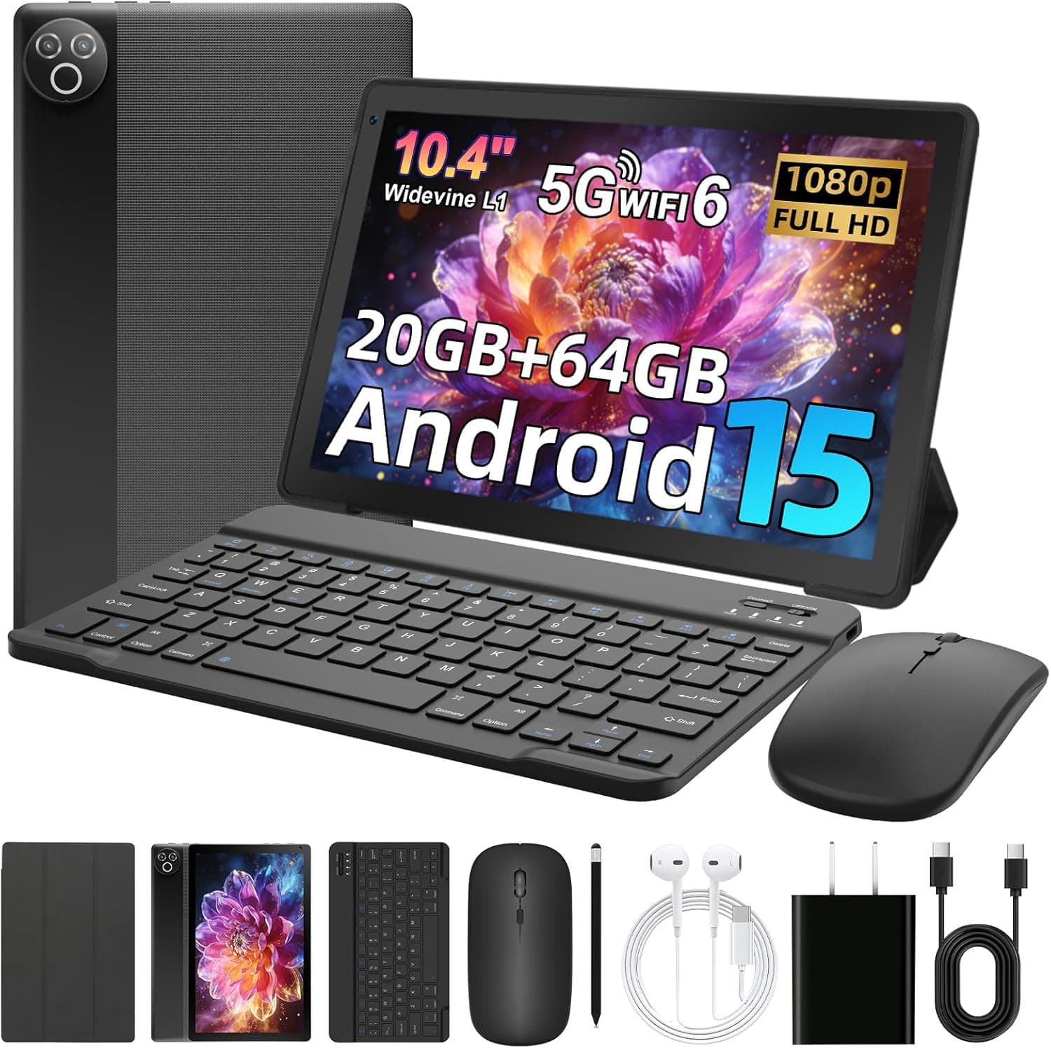 MUISOO 10.4 Inch Android Tablet + Keyboard Pen Case - Save 38% Off