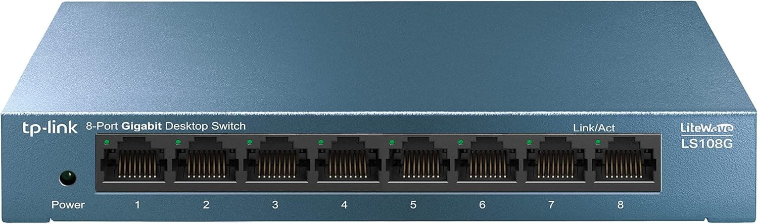 TP-Link LS108G - 8-portowy czynnik Gigabit z metalowów obudow - Plug and Play i QoS