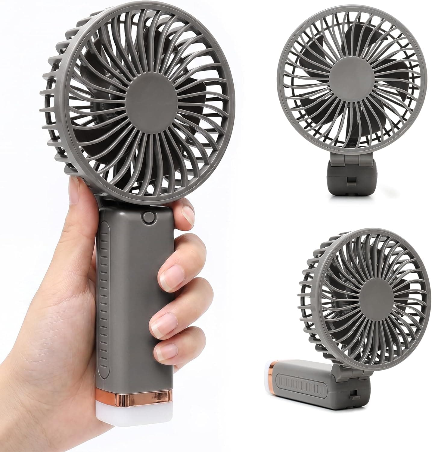 Niwlix Portable Mini Hand Fan Rechargeable 3 Speed Modes 1200 mAh Battery For Travel Office Makeup Mini Fan Hand Fan S
