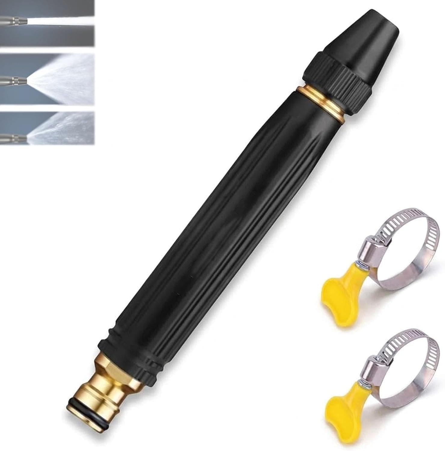 Home High-Pressure Water Gun For Car Wash With Booster Nozzle, Multi-Functional Strong Water Gun For Lawn Maintenance Must Ha