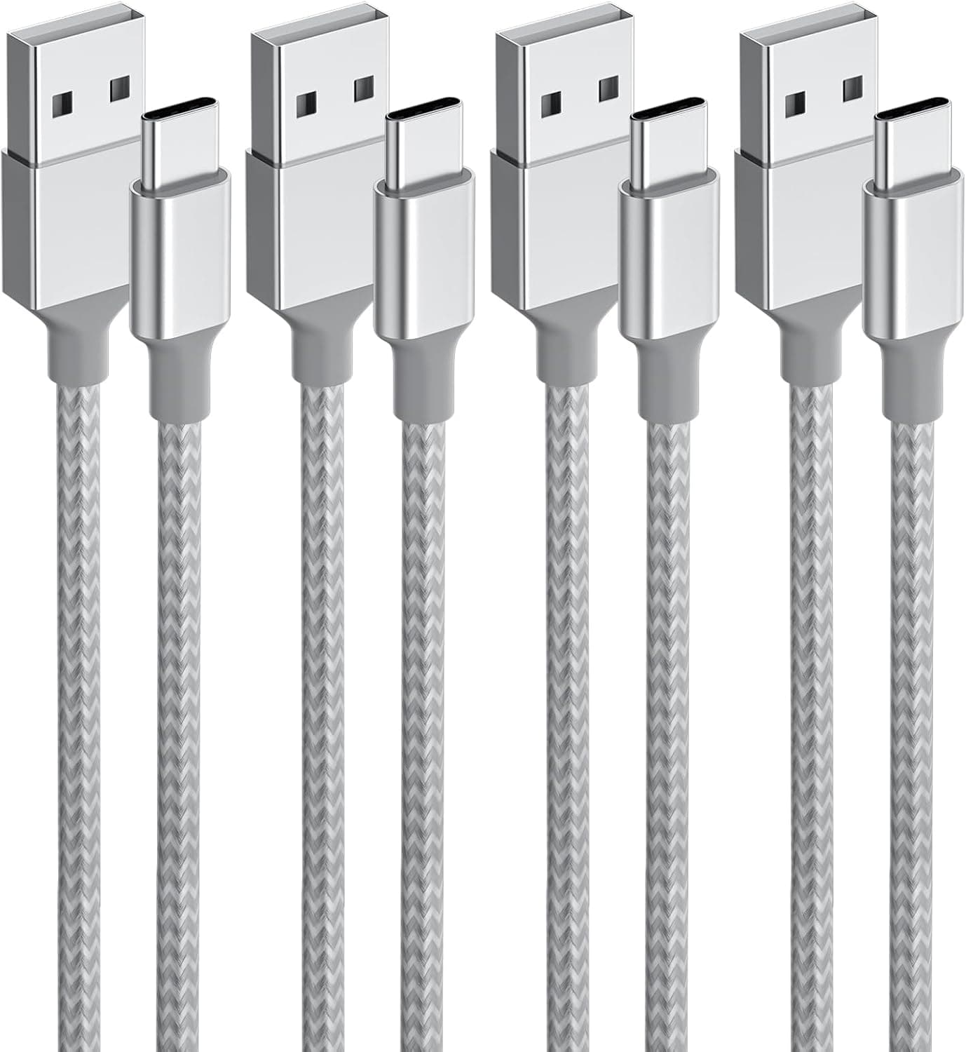 WFASQWA USB C Cable【1m+1m+2m+2m 4-Pack】Type C Cable 最大値 697円 Best Deal