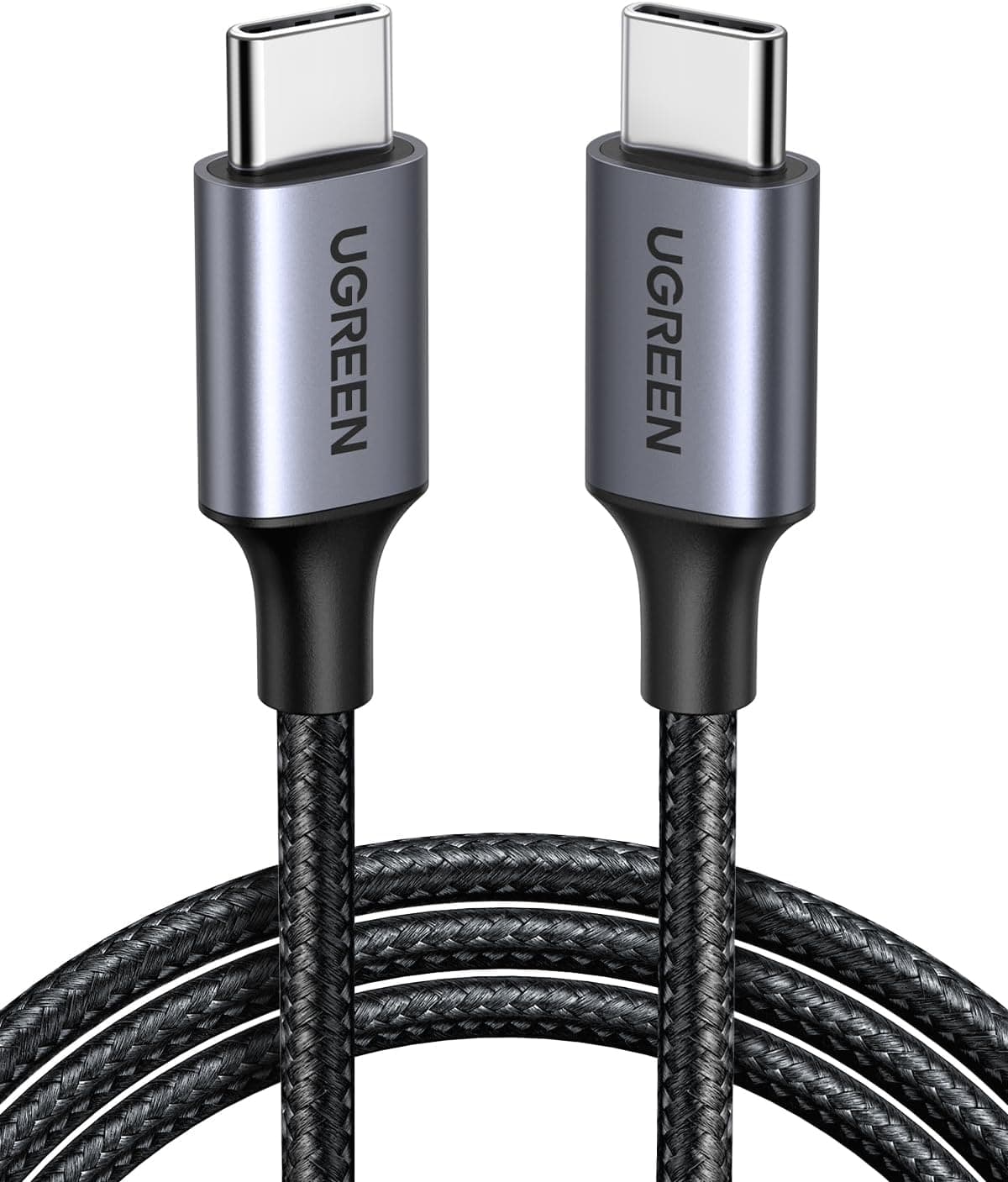 UGREEN 60W USB C to USB C Charger Cable Type-C PD Fast Charging Braided Cord Compatible with iPhone 16 Pro Max/15 Galaxy S