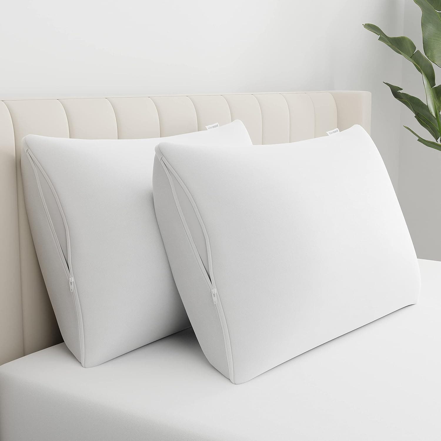 Allerease Cotton Fresh Zippered Pillow Protector - Standard/Queen - 2 Pack Best Price