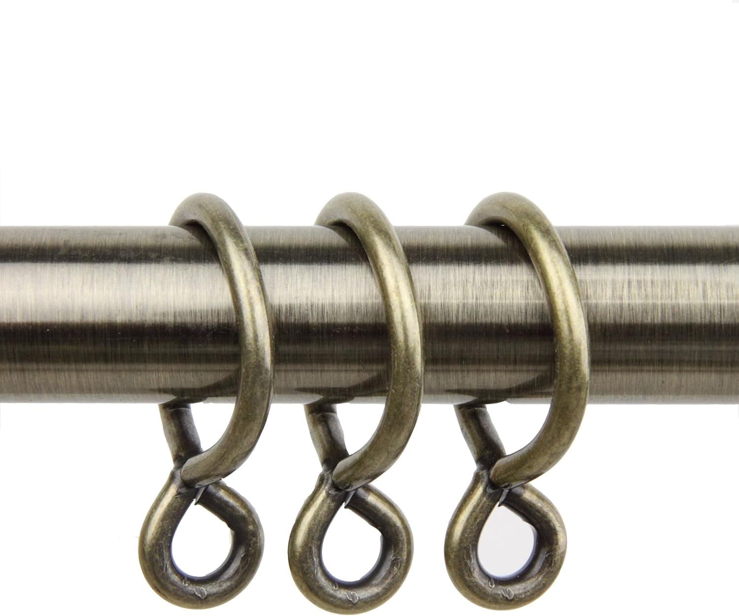 10 Count Eyelet Curtain Rings 1-Inch Antique Brass Best Deal