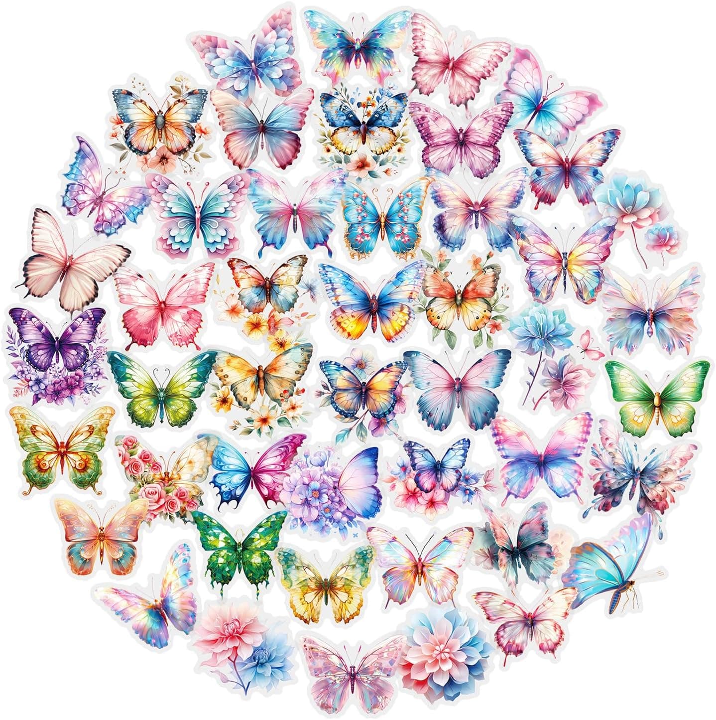 50 Pcs Butterfly Stickers Best Deal